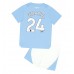 Manchester City Josko Gvardiol #24 Babykleding Thuisshirt Kinderen 2023-24 Korte Mouwen (+ korte broeken)
